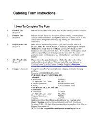 Catering Form Instructions