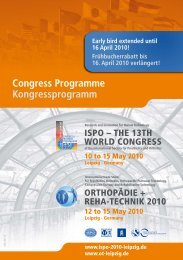 Congress Programme Kongressprogramm - ORTHOPÃ„DIE + REHA ...