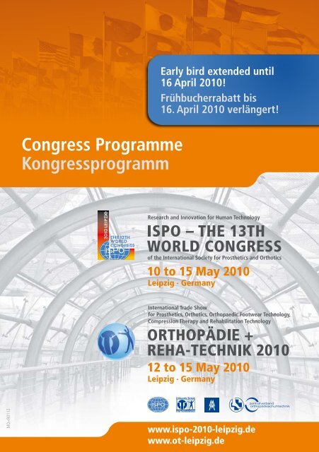 Congress Programme Kongressprogramm - ORTHOPÃ„DIE + REHA ...