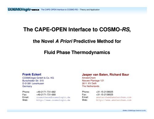 Cape Web Interface Cape-Open Interface Standard _ 基于CAPE-OPEN标准的化工过程模拟软件开发 – ECRWK