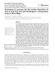 Techniques to measure the dry aeolian deposition of dust in arid ...