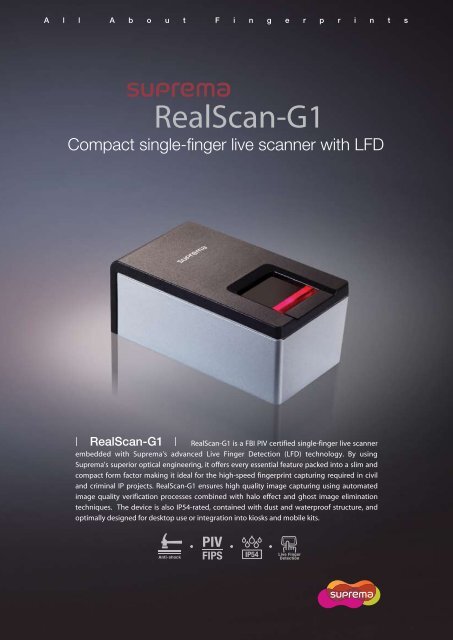 RealScan-G1 - Suprema