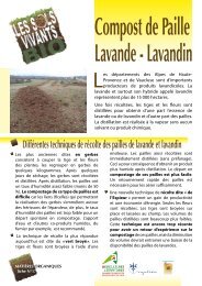 Compost de paille de Lavande-Lavandin - CAS