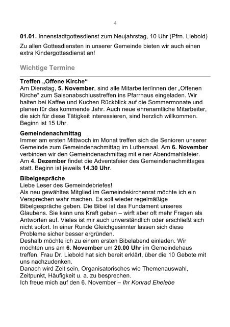Gemeindebrief fÃ¼r November und Dezember 2013 - St. Johannis ...