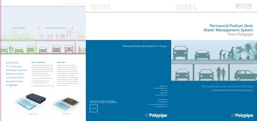 Polypipe WMS Permavoid Podium Deck Brochure