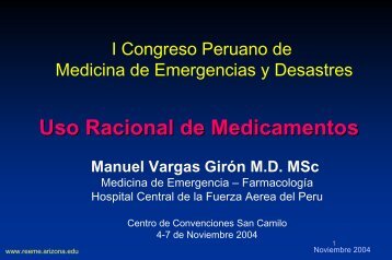 Uso Racional de Medicamentos - Reeme.arizona.edu