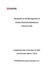 Standards on the Management of Certain Chemical Substances ...
