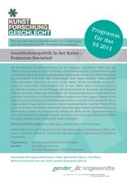 Flyer: Programm 2012S (pdf) - Kunstgeschichte