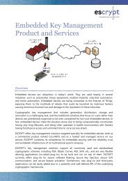 Embedded Key Management Brochure - ESCRYPT