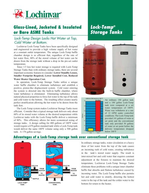 Lock-TempÂ® Storage Tanks - Lochinvar