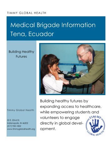 Medical Brigade Overview â Tena - Timmy Global Health