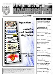 Gemeinde - Nachrichten Nr. 6/2001 - Regau