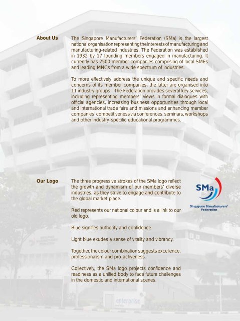 Annual Report 2005 - Singapore Manufacturing Federation