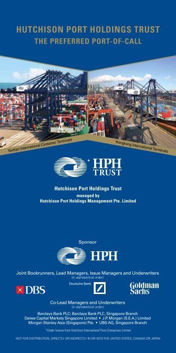 HUTCHISON PORT HOLDINGS TRUST - HPH Trust