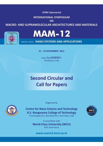 Second Circular - MAM-12 - KSR College of Technology