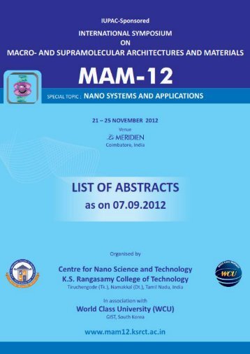 List Of Selected Abstract - MAM-12