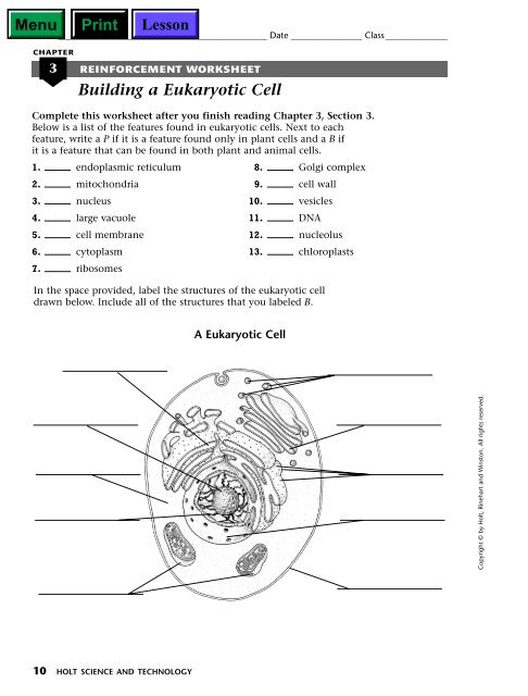 Cells Crossword Puzzles - Page 45