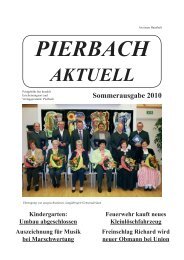 Aktuell Sommer 2010 - Pierbach