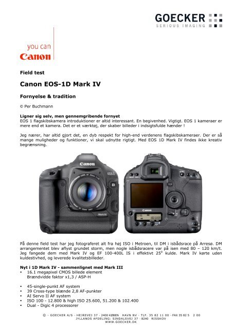 Canon EOS-1D Mark IV - Goecker