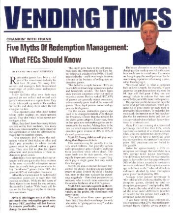 Five Myths of Redemption Management - AEM LLC
