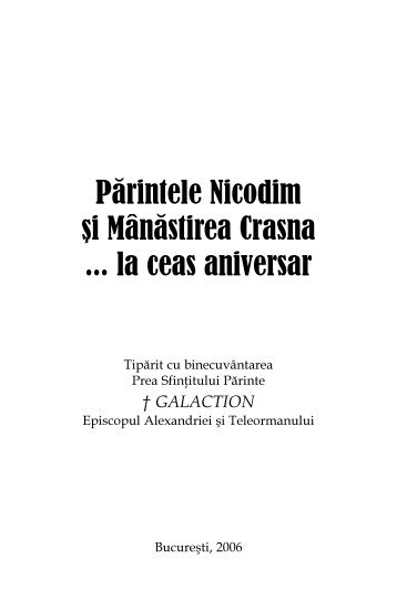 Cartea Parintele Nicodim.pdf - Manastirea Crasna