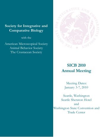 Final Program - Society for Integrative and Comparative Biology