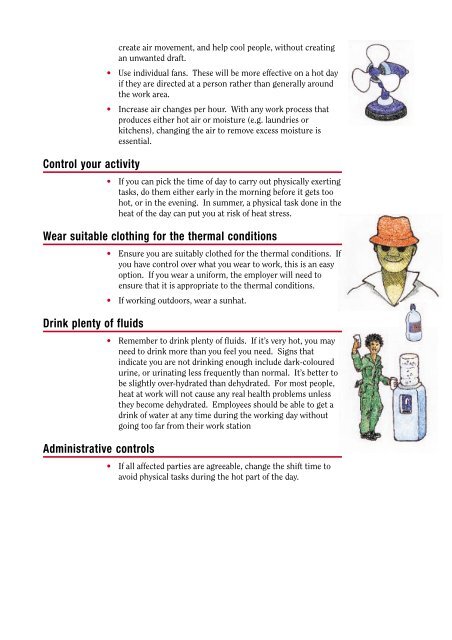 Temperature in Places of Work - Health and Safety - Department of ...