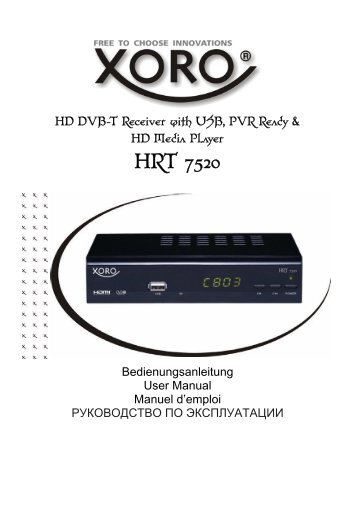 HRT 7520 - Service - Xoro