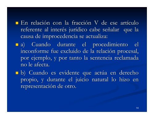 causales de improcedencia - Tribunal Electoral del Poder Judicial ...