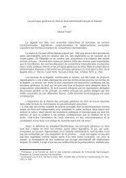 Les principes gÃ©nÃ©raux du droit en droit administratif franÃ§ais et ...