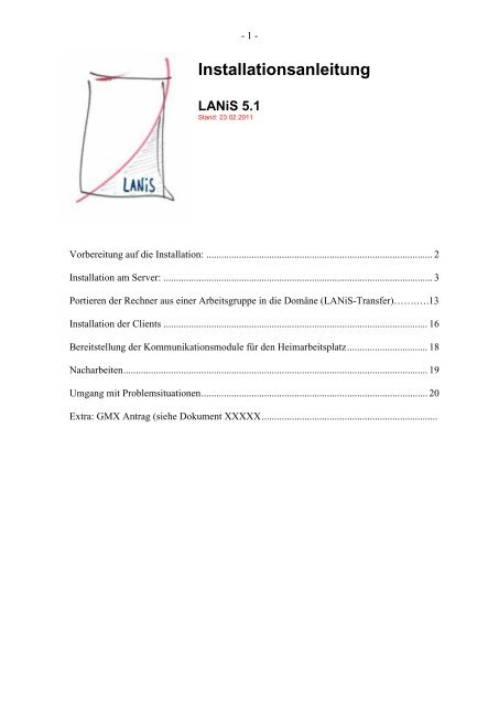 Installationsanleitung LANiS 5.1 - Hessen