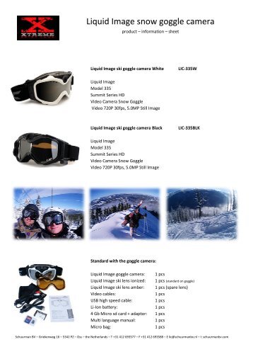 Liquid Image Snow Goggles - Schuurman B.V.