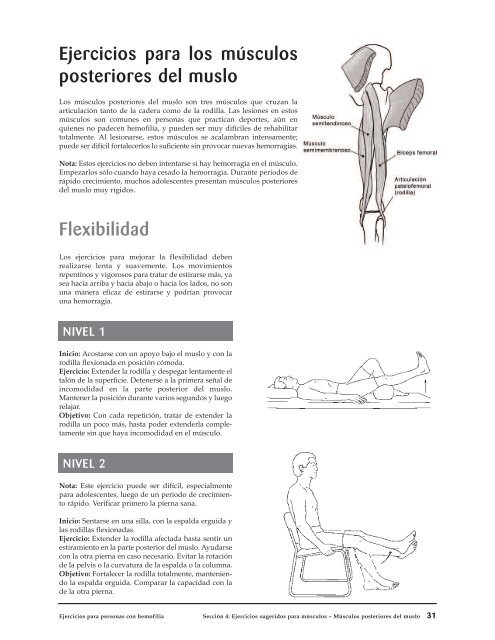 Ejercicios para personas con hemofilia