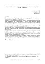 chemical, mechanical and thermal characterization of bof tap hole