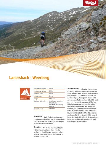 Lanersbach - Weerberg