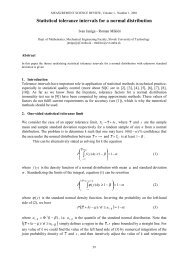 Statistical Tolerance Intervals for a Normal Distribution