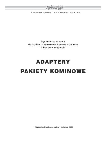 ADAPTERY PAKIETY KOMINOWE - Spiroflex
