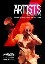 Download the Artists magazine - Adelaide Fringe