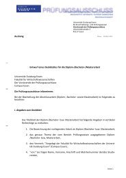 BeschlÃƒÂ¼sse des PrÃƒÂ¼fungsausschusses - an der FakultÃƒÂ¤t fÃƒÂ¼r ...