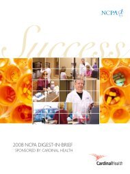 2008 NCPA Digest-iN-BRieF - National Community Pharmacists ...