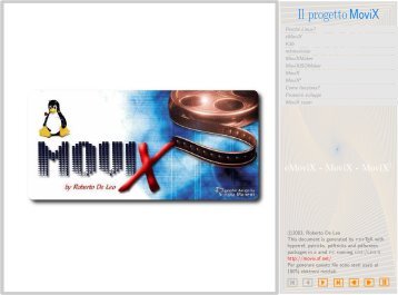 Il progettoMoviX - Linux Day