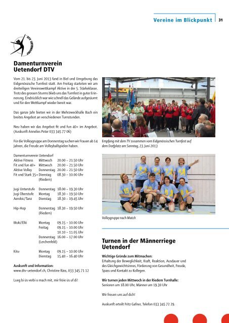 UN_2013_4 [PDF, 5.00 MB] - Gemeinde Uetendorf