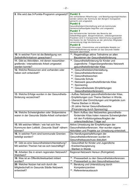 Erfahrungsbericht - Gesundheit in Herne