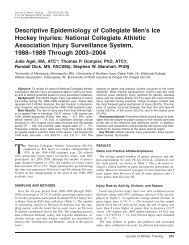 Descriptive Epidemiology of Collegiate Men's Ice Hockey Injuries ...