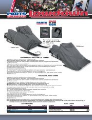 trailerable custom-fit covers - Parts Unlimited