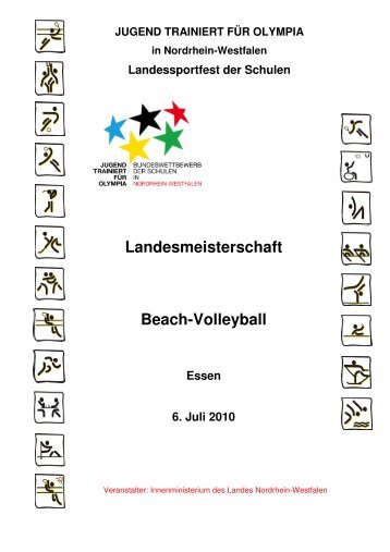 Landesmeisterschaft Beach-Volleyball Essen 6 ... - Sportland NRW