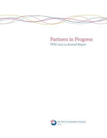 Partners in Progress - TFRI Annual Report 2013-14