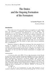 The Duties and the Ongoing Formation of the Formators - CMGlobal
