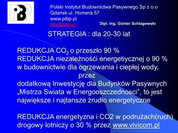 STRATEGIA : dla 20-30 lat REDUKCJA CO o przeszÅ‚o 90 ...