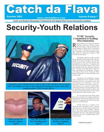 Security-Youth Relations - Regent Park Focus Youth Media Arts ...